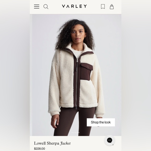 Varley Jackets & Blazers - NWT Varley Lowell Sherpa Jacket Sandshell Size Small (Sold Out)